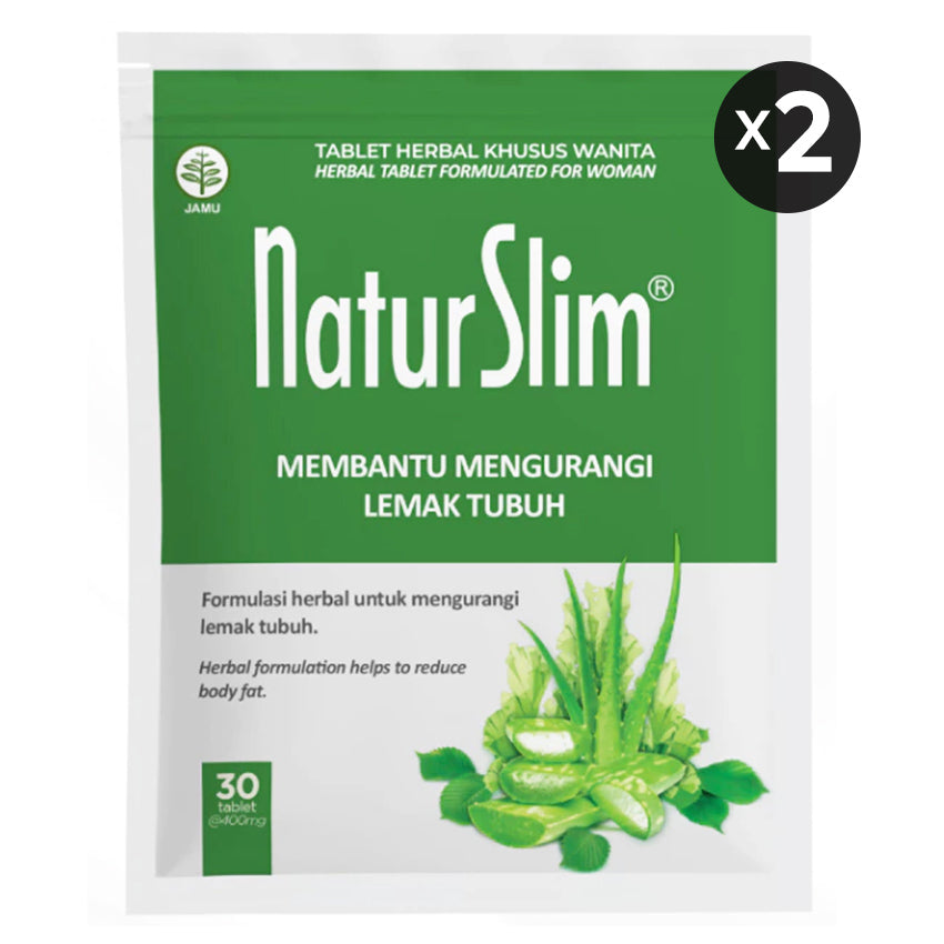 Natur Slim Suplemen Pelangsing- 30 Tablet - 2 Pcs