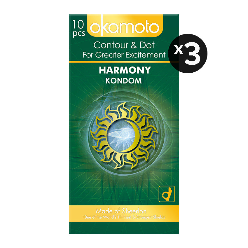 Okamoto Kondom Harmony - 10 Pcs (3 Box)