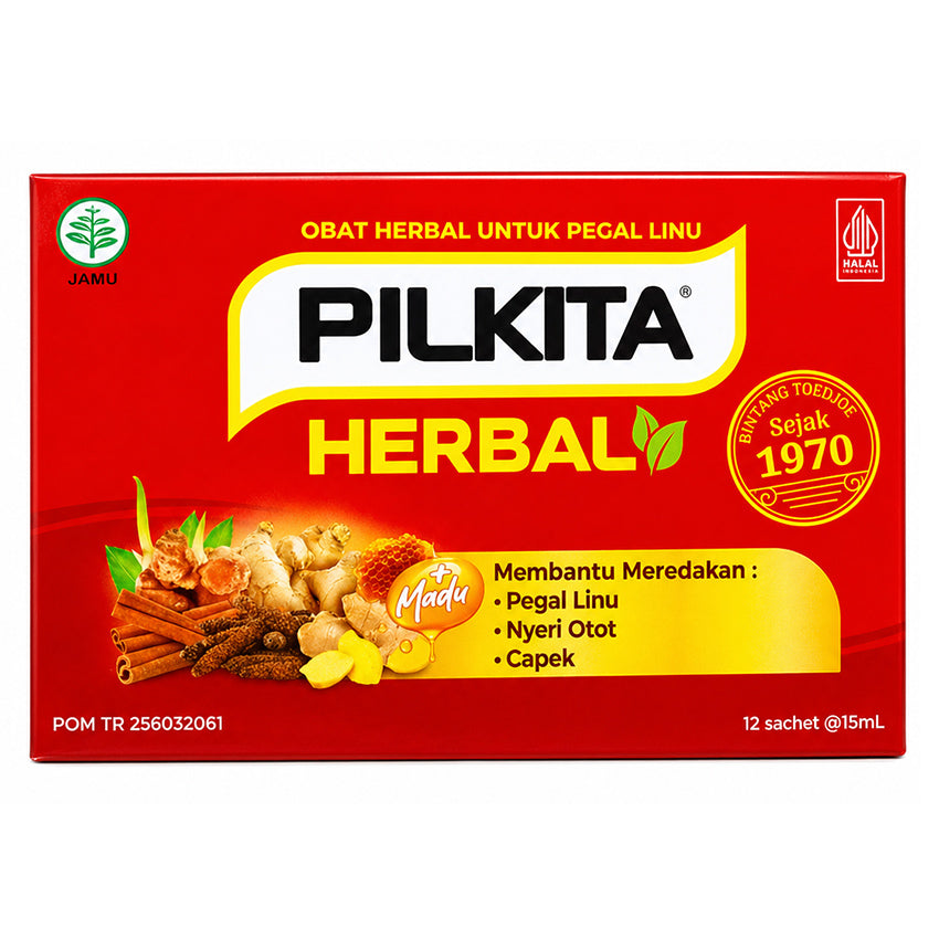Pilkita Pereda Pegal Linu Sirup Box - 12 Sachet