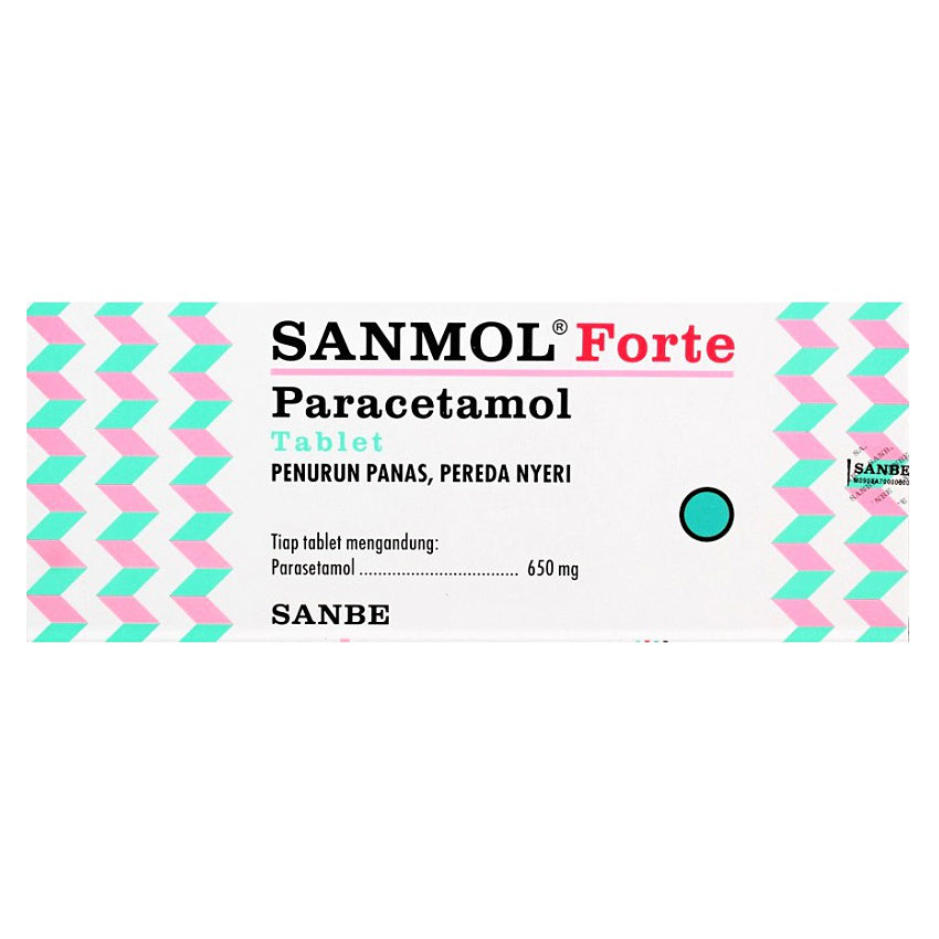 Sanmol Forte Paracetamol 650 mg - 100 Tablet