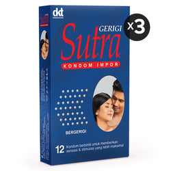 Gambar Sutra Kondom Gerigi - 12 Pcs (3 Box) Kondom
