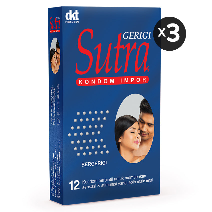 Sutra Kondom Gerigi - 12 Pcs (3 Box)