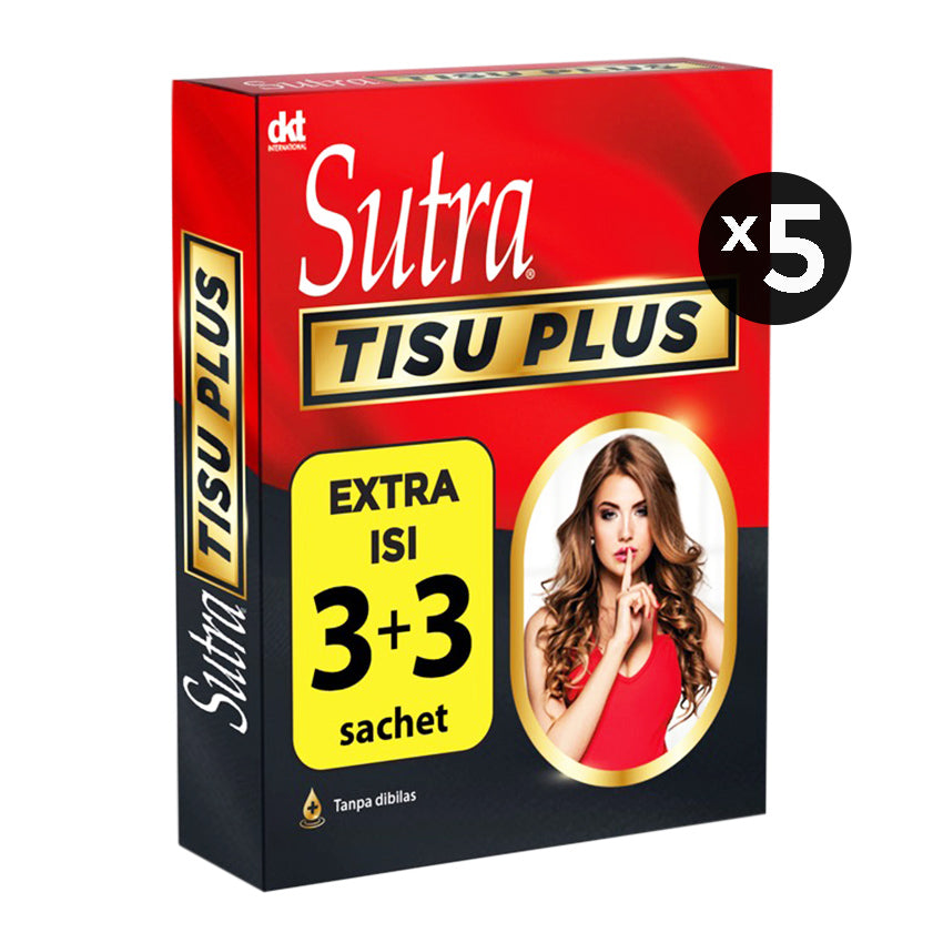 Sutra Tisu Plus - 6 Sachets (5 Box)