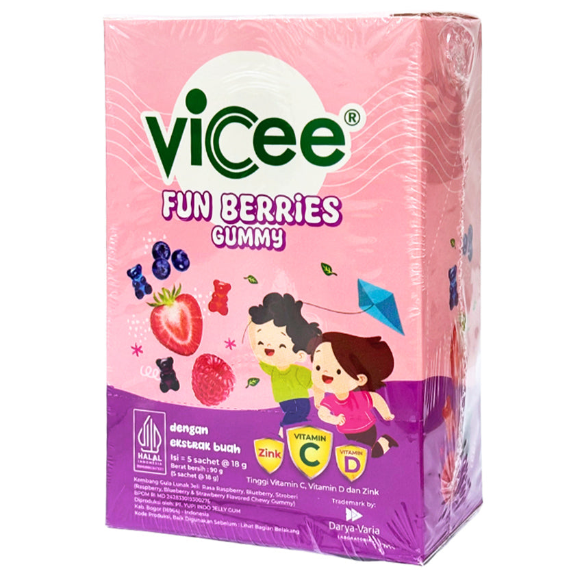Vicee Fun Berries Vitamin Gummy untuk Anak - 30 Pcs