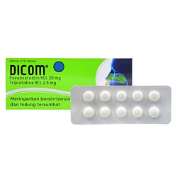 Gambar Dicom Obat untuk Meringankan Bersin-bersin & Hidung Tersumbat - 10 Tablet Obat