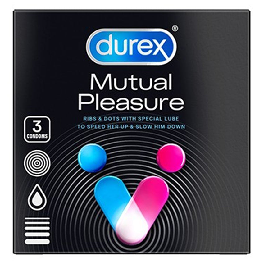 Gambar Durex Kondom Mutual Pleasure - 3 Pcs Jenis Kondom