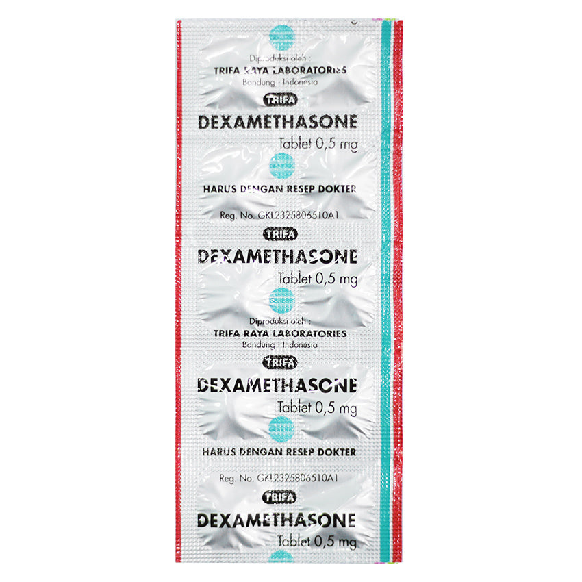 Dexamethasone 0.5 mg Obat Pereda Peradangan - 10 Tablet [TRL]