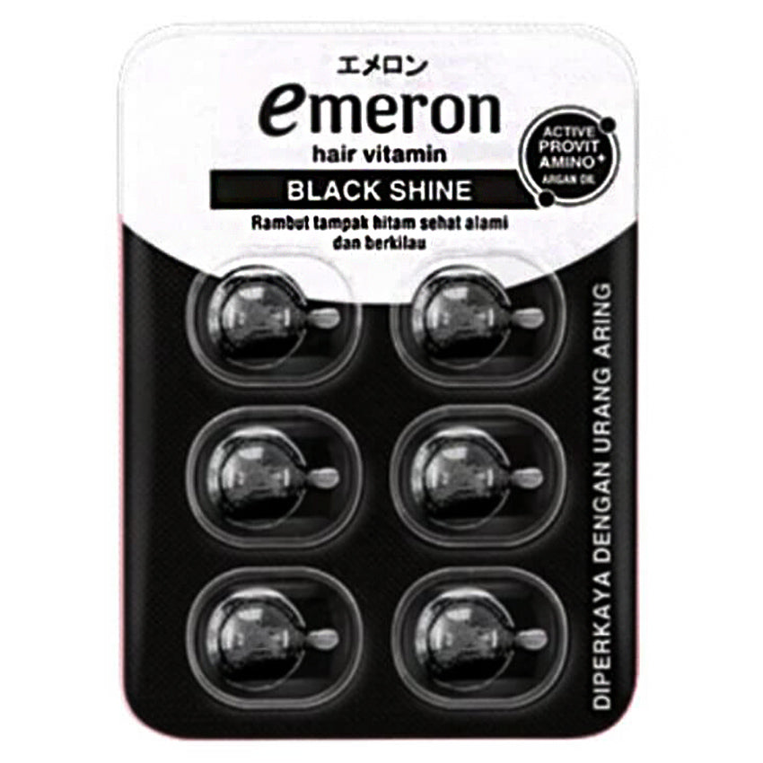 Emeron Black & Shine Hair Vitamin - 6 Pcs