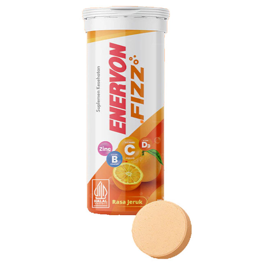 Gambar Enervon Fizz Effervescent Multivitamin - 8 Tablet Jenis Suplemen Kesehatan