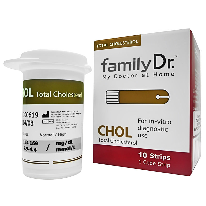 FamilyDr Test Strip Kolesterol - 10 Pcs