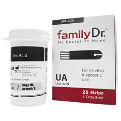 Gambar FamilyDr Test Strip Asam Urat - 25 Pcs Peralatan Medis