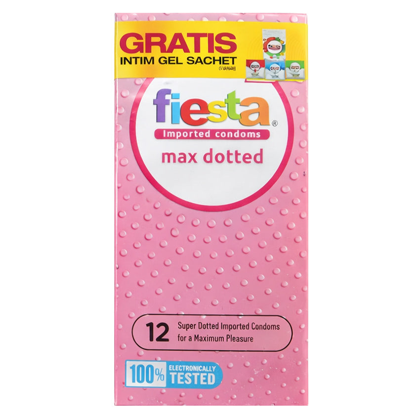 Fiesta Kondom Max Dotted - 12 Pcs