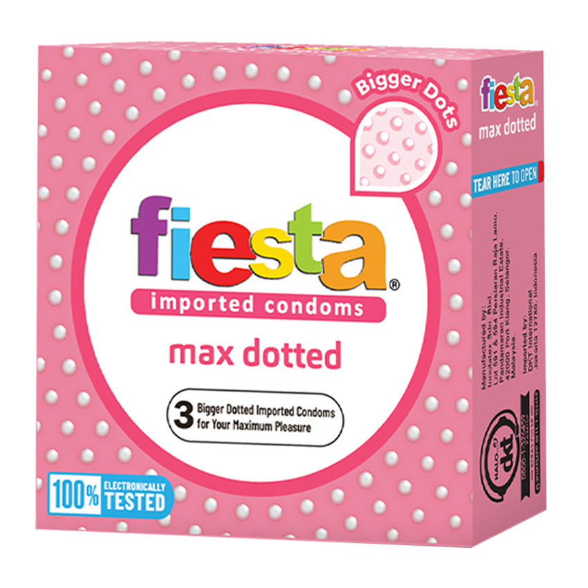 Fiesta Kondom Max Dotted - 3 Pcs