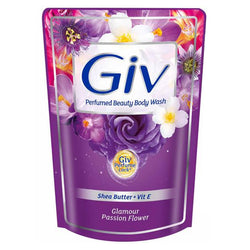 Gambar Giv Glamour Passion Flower Body Wash Pouch - 400 mL Perawatan Tubuh