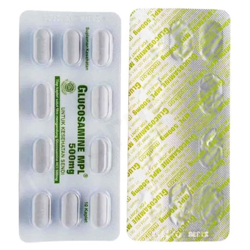 Glucosamine MPL 500mg Suplemen Kesehatan Sendi - 10 Kaplet