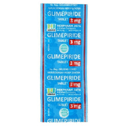 Gambar Glimepiride 3mg Obat Diabetes - 10 Tablet [Hexpharm] Obat