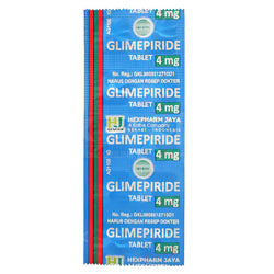 Gambar Glimepiride 4mg Obat Diabetes - 10 Tablet [Hexpharm] Obat