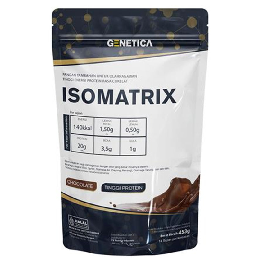 Genetica Isomatrix Pangan Tinggi Protein Rasa Coklat 1 Lbs - 453 gr