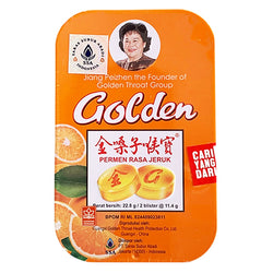 Gambar Golden Throat Permen Pelega Tenggorokan Rasa Jeruk - 12 Tablet Suplemen Kesehatan