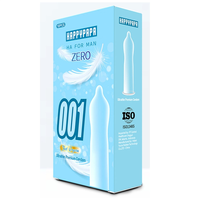 Happypapa Kondom 001 Super Tipis Hot - 10 Pcs