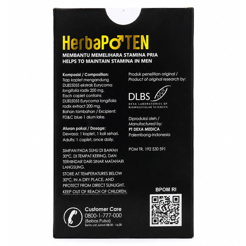Herbapoten Suplemen Vitalitas Pria - 10 Tablet