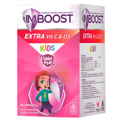 Gambar Imboost Kids Tablet Hisap Rasa Mixberry - 21 Tablet Suplemen Kesehatan