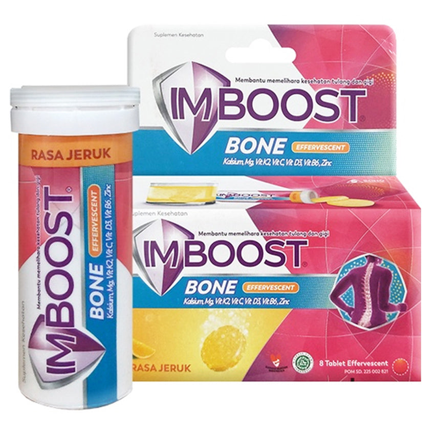 Imboost Bone Effervescent Rasa Jeruk - 8 Tablet