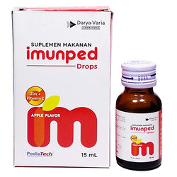Gambar Imunped Drops Suplemen Kesehatan Anak Rasa Apel - 15 mL Suplemen Kesehatan