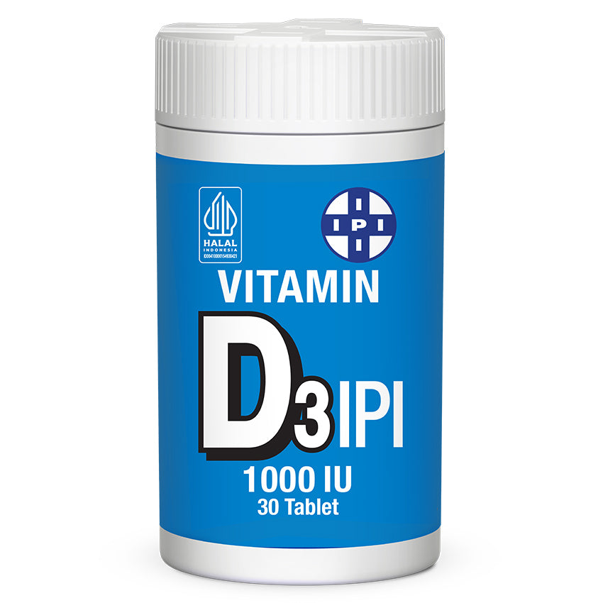 Gambar IPI Vitamin D3 1000 IU - 30 Tablet Suplemen Kesehatan