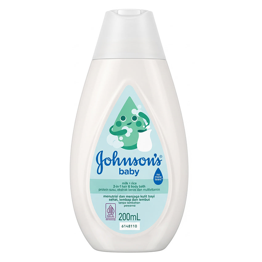 Johnson's Hair & Body Baby Bath Milk & Rice - 200 mL