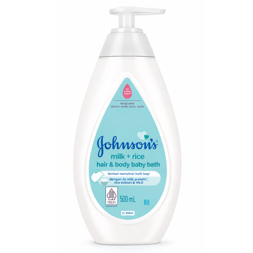 Johnson's Hair & Body Baby Bath Milk & Rice - 500 mL
