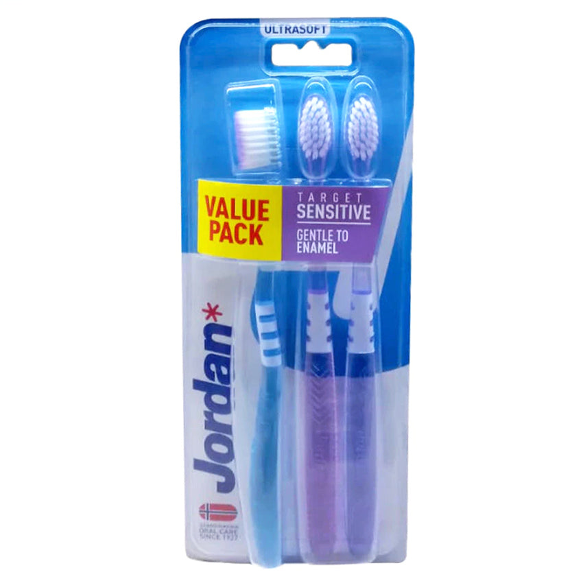 Jordan Sikat Gigi Medium Target Sensitive - 3 Pcs