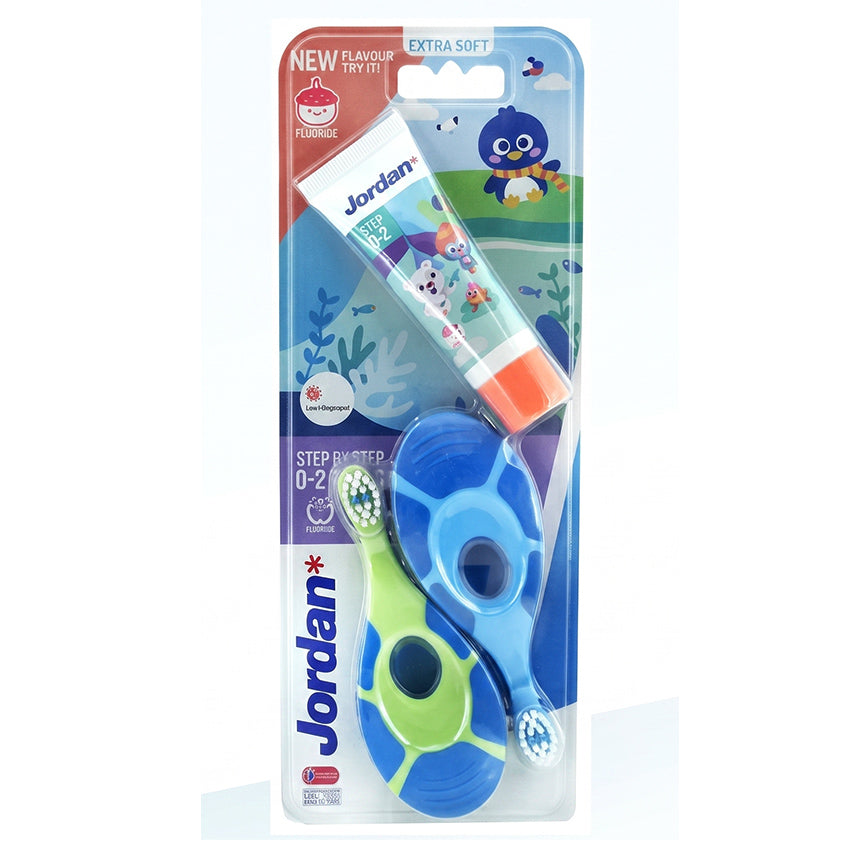 Jordan Step 1 Sikat Gigi Anak Twin Supersoft - 2 Pcs