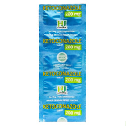 Gambar Ketoconazole 200mg Obat Infeksi Jamur - 10 Tablet [Hexpharm] Obat