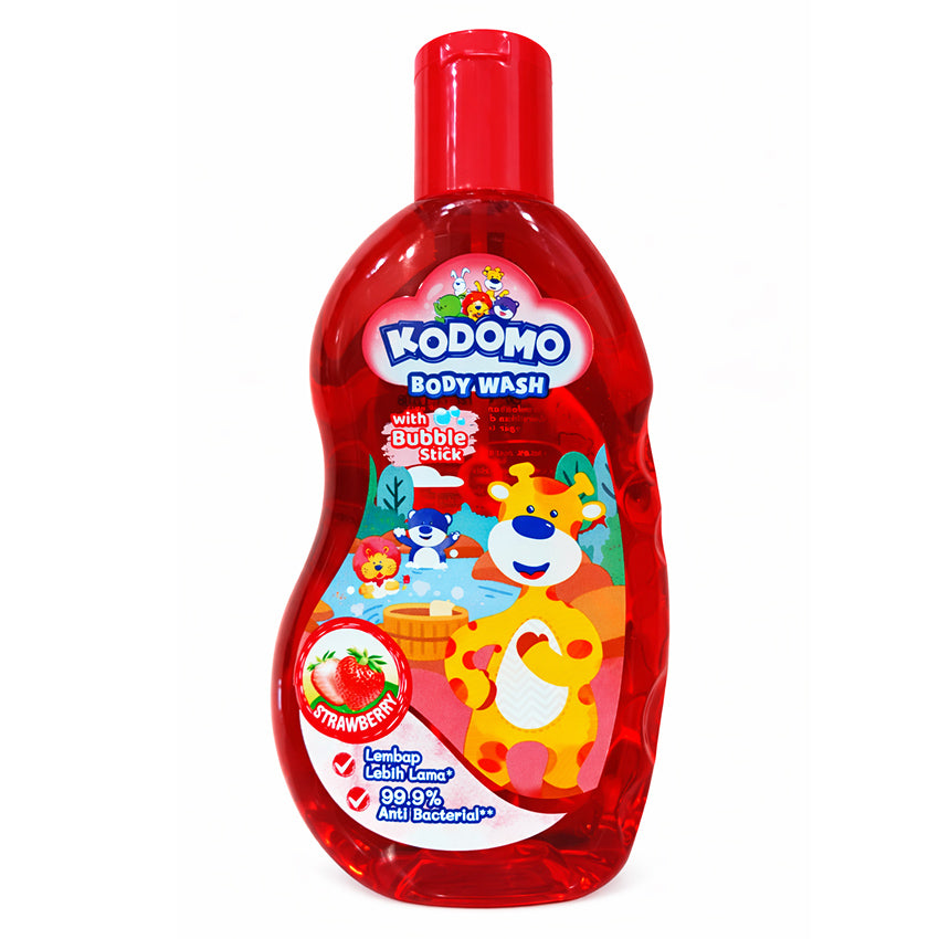 Kodomo Body Wash Strawberry Bottle - 200 mL