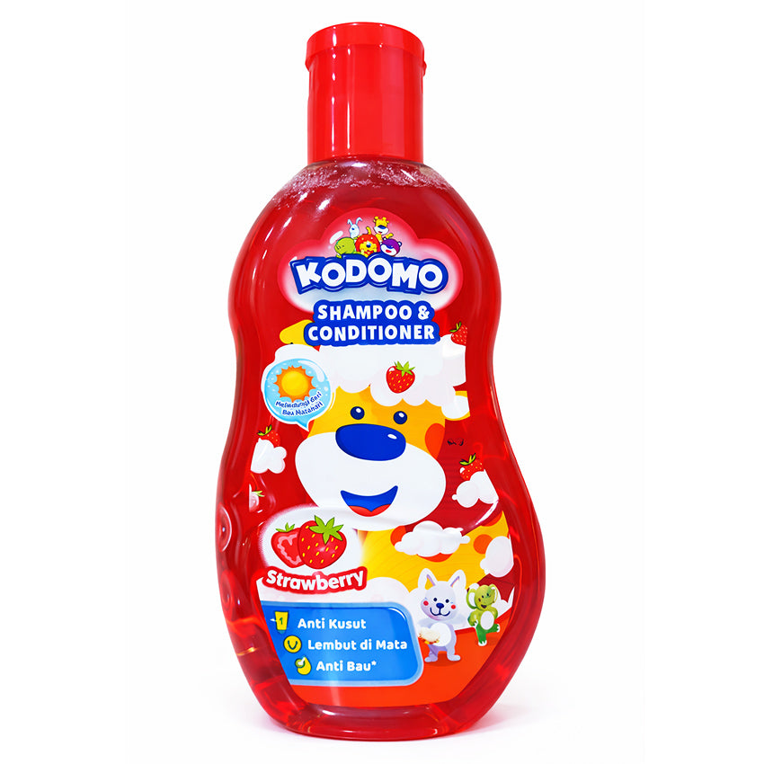 Kodomo Shampoo Strawberry Bottle - 200 mL