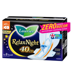 Gambar Laurier Relax Night with Gathers 40 cm - 8 Pads Perawatan Ms V