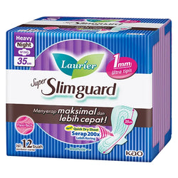 Gambar Laurier Super Slimguard Night Wing 35 cm - 12 Pads Perawatan Ms V