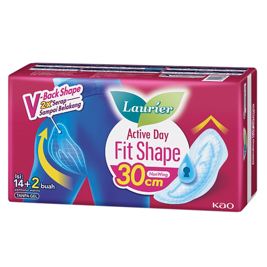 Gambar Laurier Active Day Fit Shape Non Wing 30 cm - 16 Pads Jenis Perawatan Ms V