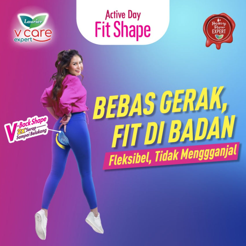 Gambar Laurier Active Day Fit Shape Non Wing 30 cm - 16 Pads Jenis Perawatan Ms V