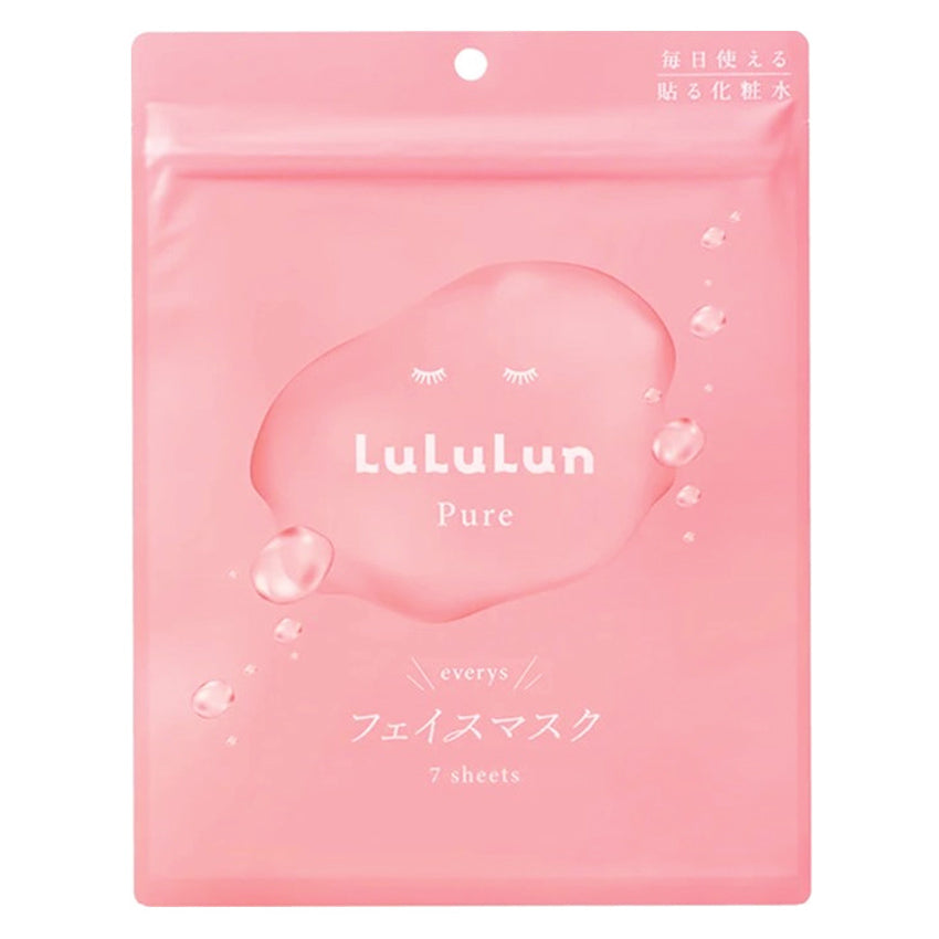 Gambar Lululun Pure Pink Everys Sheet Mask - 7 Sheets Jenis Perawatan Wajah