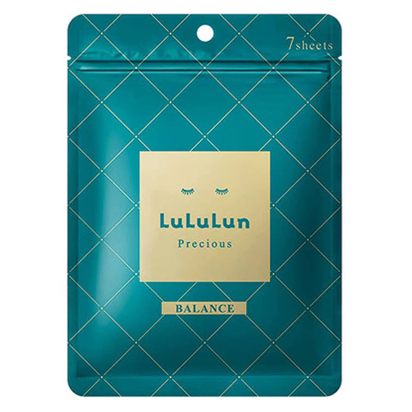 Gambar Lululun Precious Green Balance Sheet Mask - 7 Sheets Jenis Perawatan Wajah