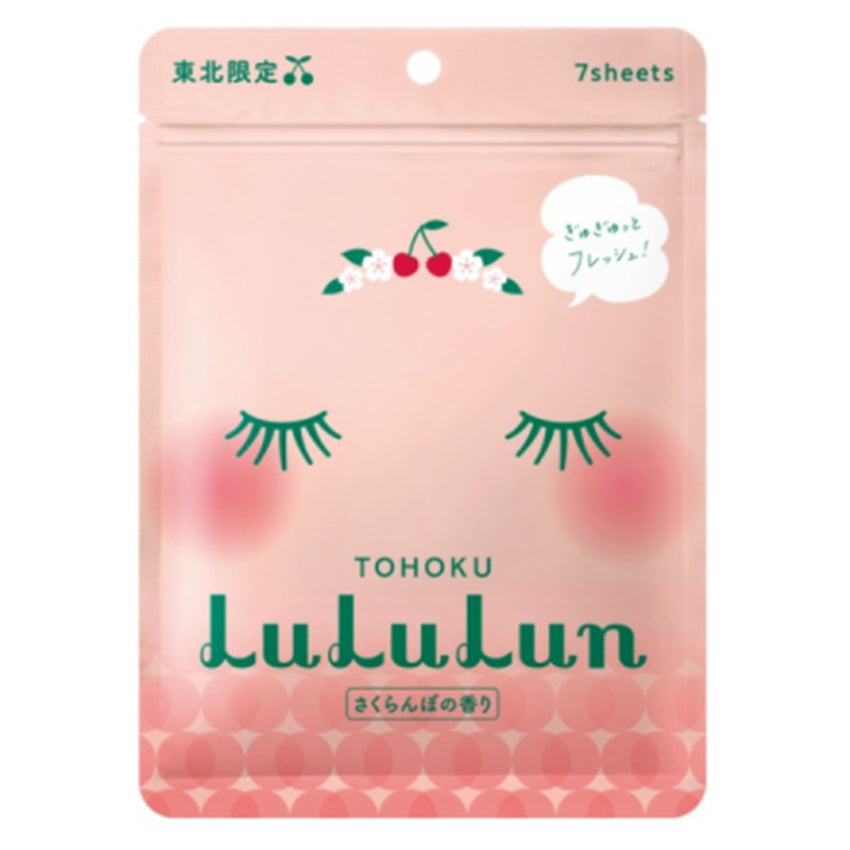 Lululun Tohoku Cherry Sheet Mask - 7 Sheets