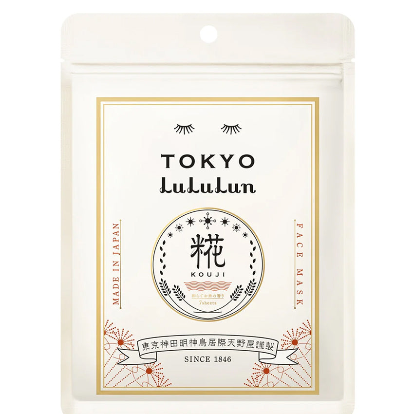 Gambar Lululun Tokyo Rice Koji Sheet Mask - 7 Sheets Perawatan Wajah