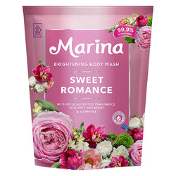 Gambar Marina Brightening Sweet Romance Brightening Body Wash Pouch - 400 mL Perawatan Tubuh