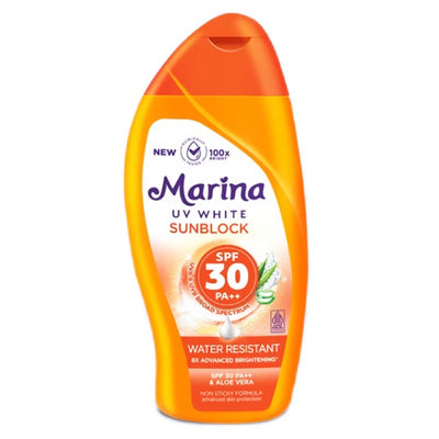 Marina UV White Sunblock Hand Body Lotion - 85 mL
