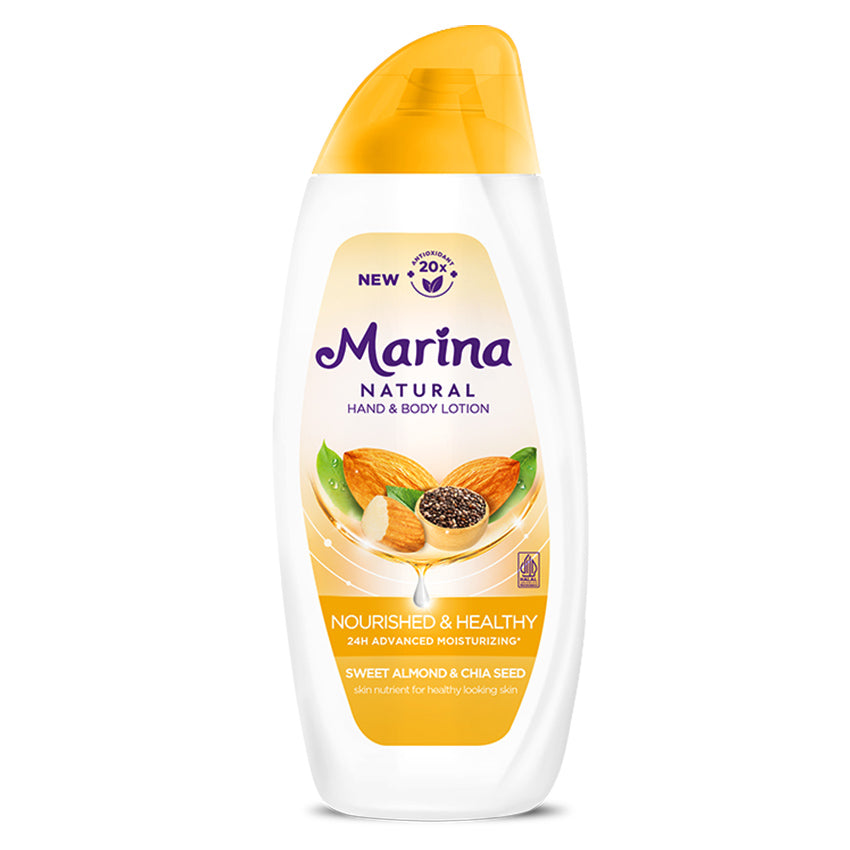Marina Handbody Lotion Natural Nourished & Healthy - 335 mL