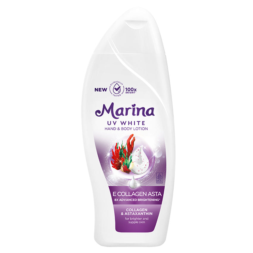 Marina Handbody Lotion UV White E Collagen Asta - 460 mL