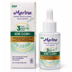 Gambar Marina Expert White & Glow Power Bright Face Serum Acne Clear - 25 mL Perawatan Wajah