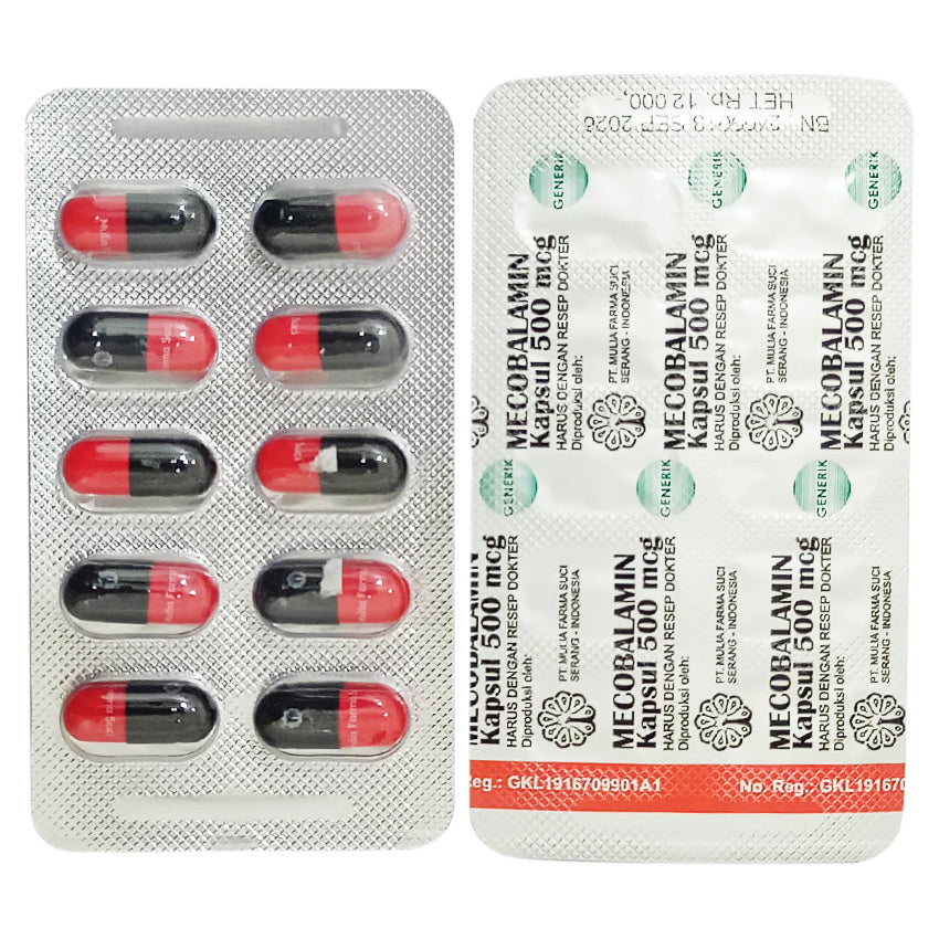 Mecobalamin 500 Mcg Obat Saraf - 10 Kapsul [DM]